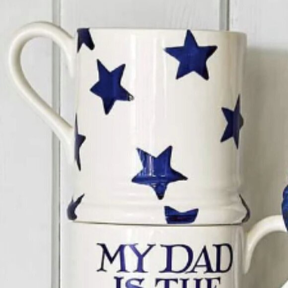 Emma Bridgewater Seconds Blue Star 1/2 Pint Mug EUC - Picture 13 of 13